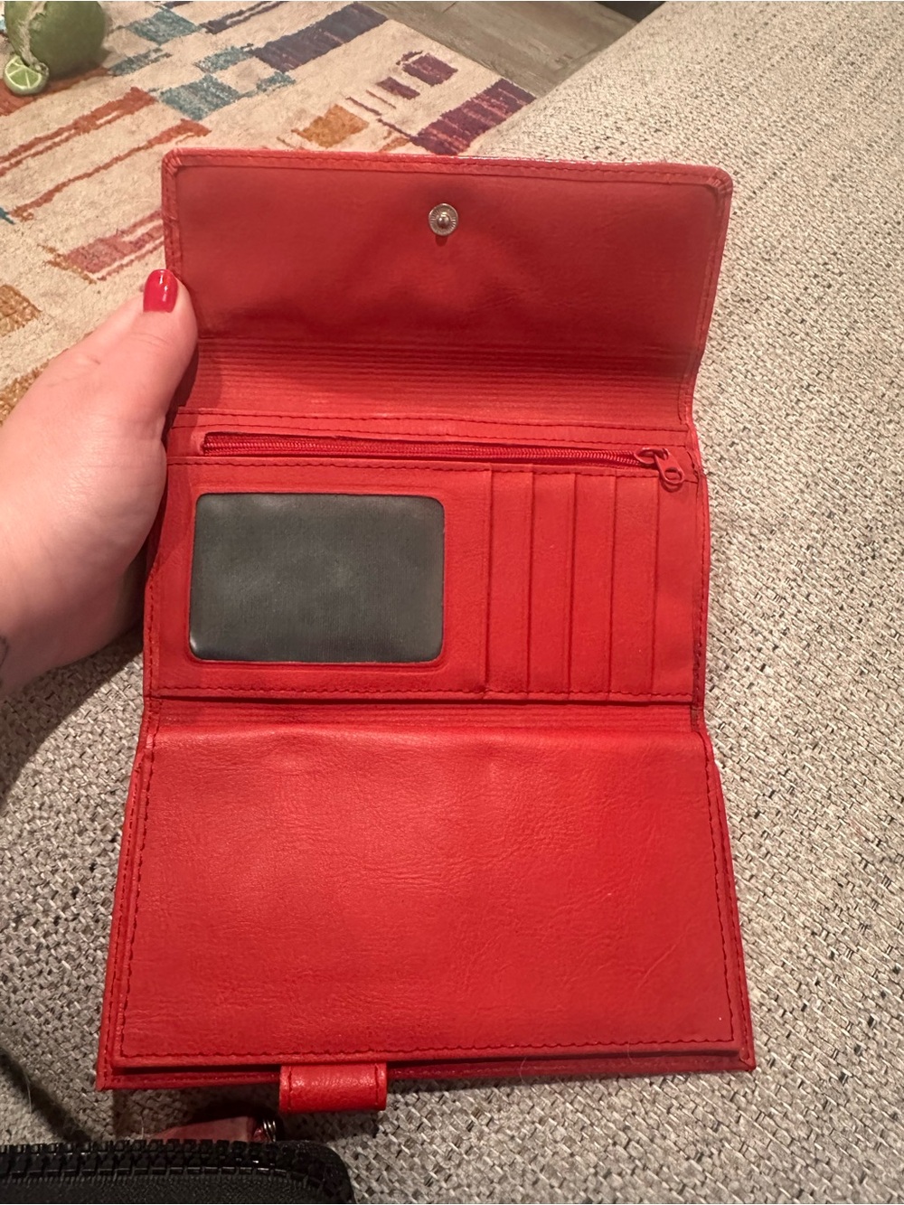 Vintage Red ROLFS Wallet - Picture 4 of 5